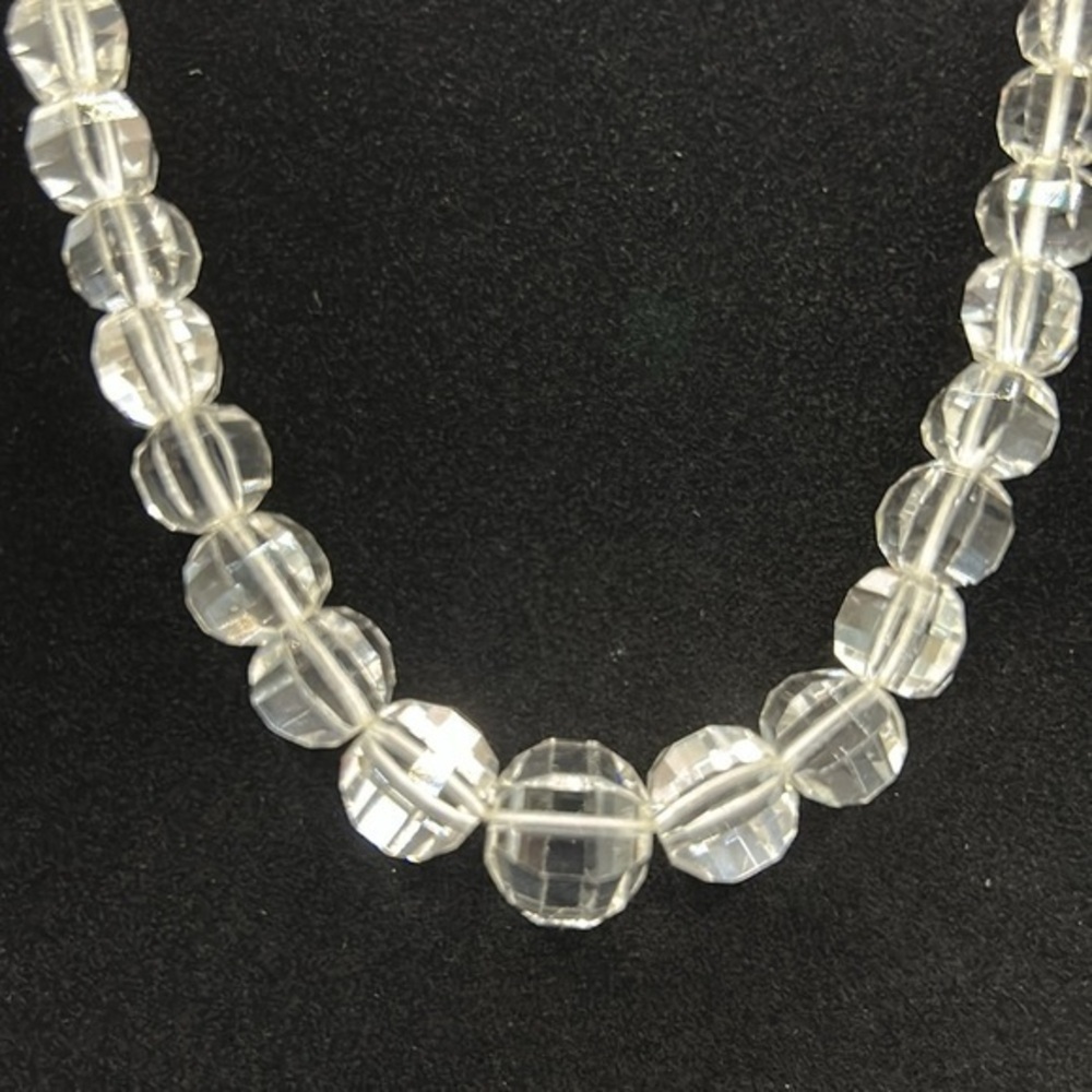 Elegant Clear Beaded Necklace